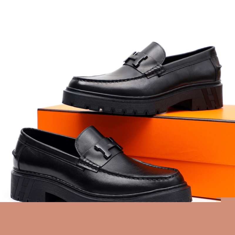 H**mes leather shoes